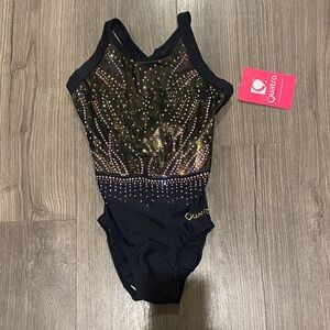 Black and Gold Kids Quatro advent calendar leotard